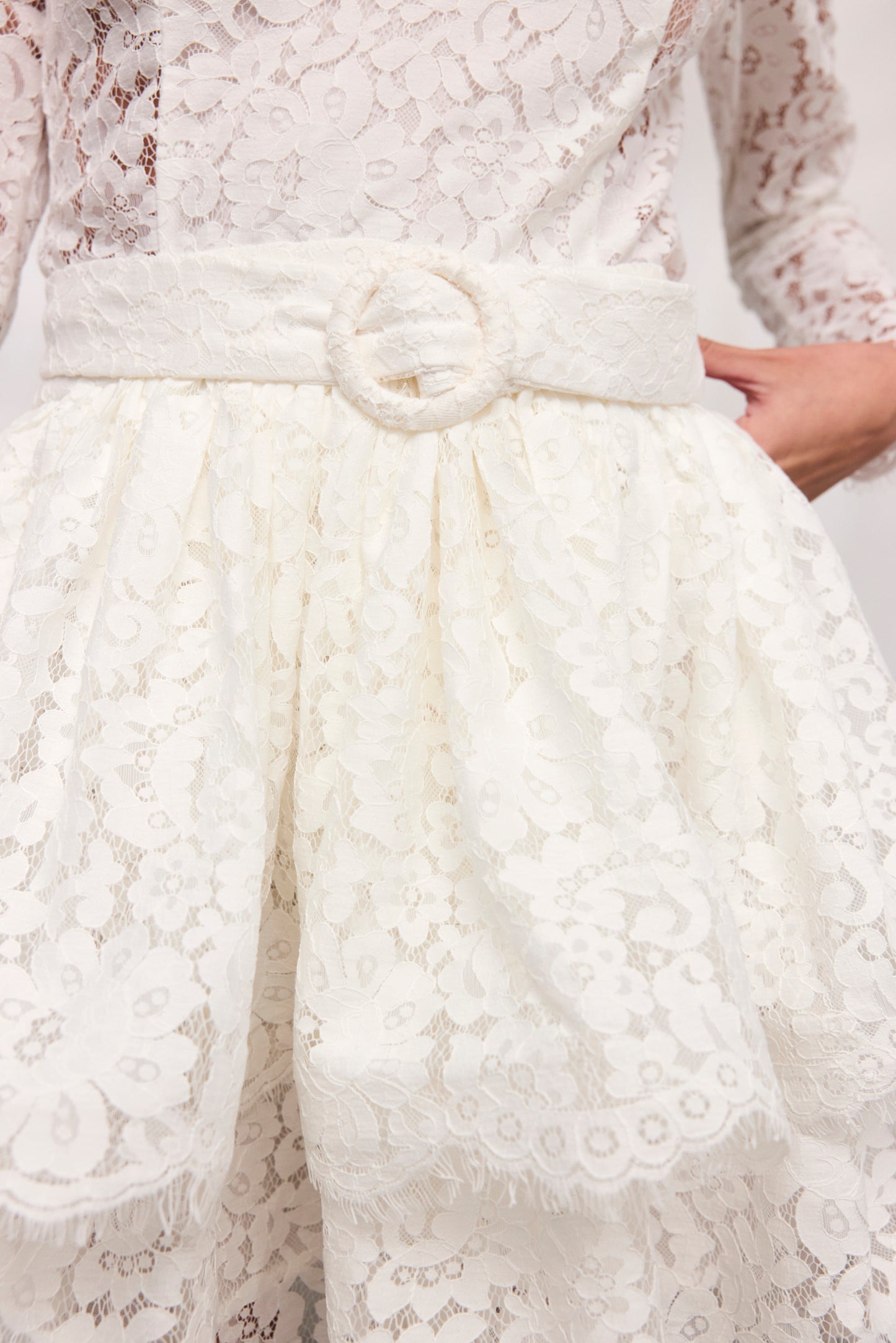 Rochie Freesia din dantela alba