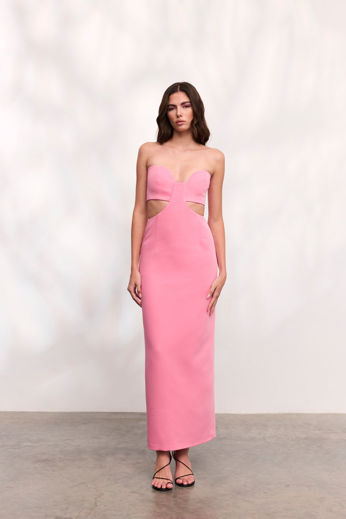 Rochie Paloma lunga din crep roz