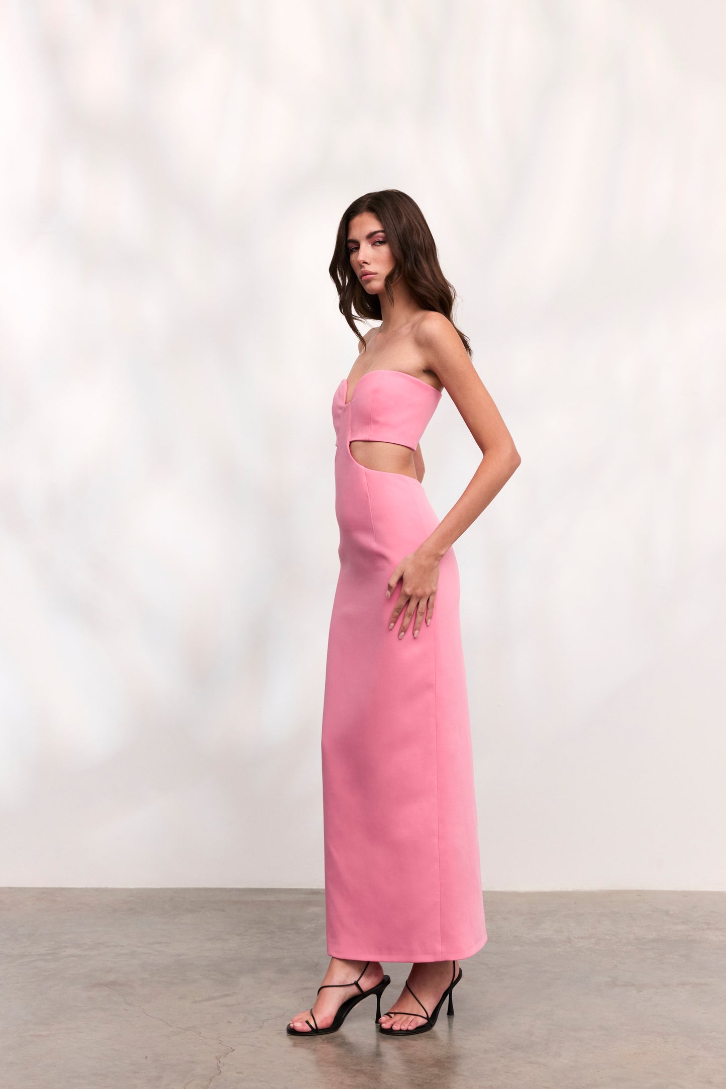 Rochie Paloma lunga din crep roz