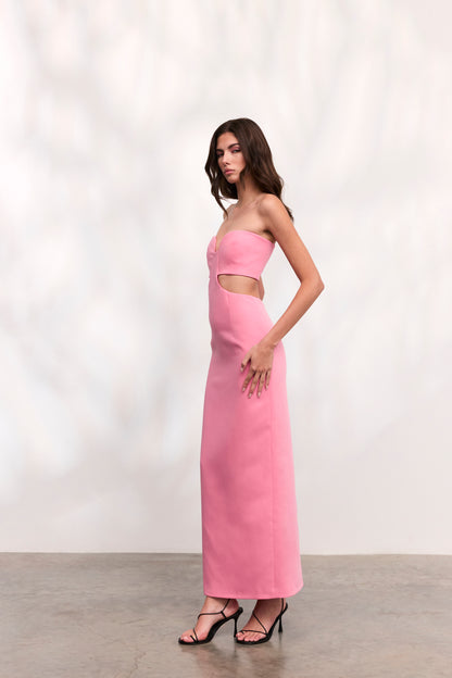 Rochie Paloma lunga din crep roz