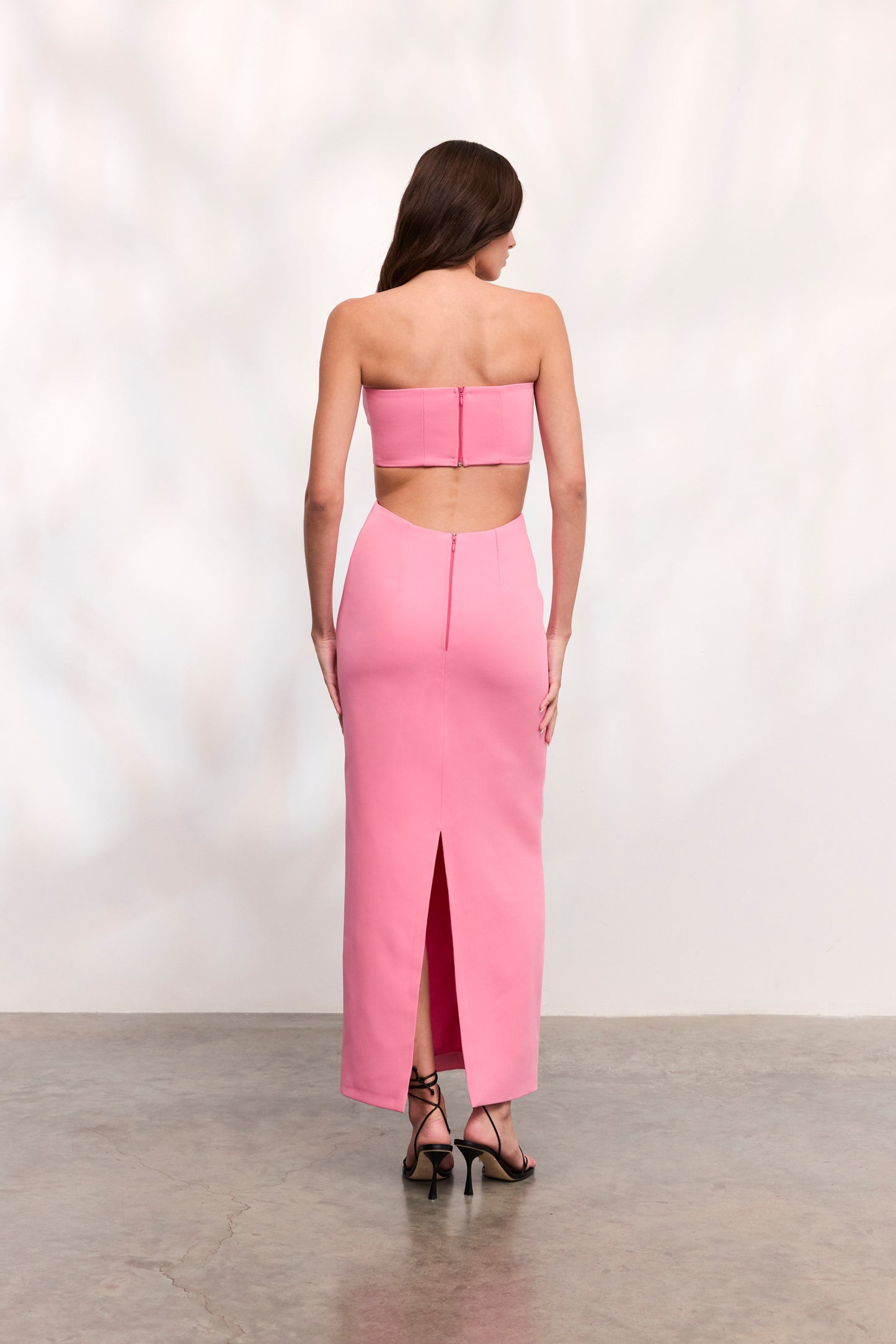 Rochie Paloma lunga din crep roz