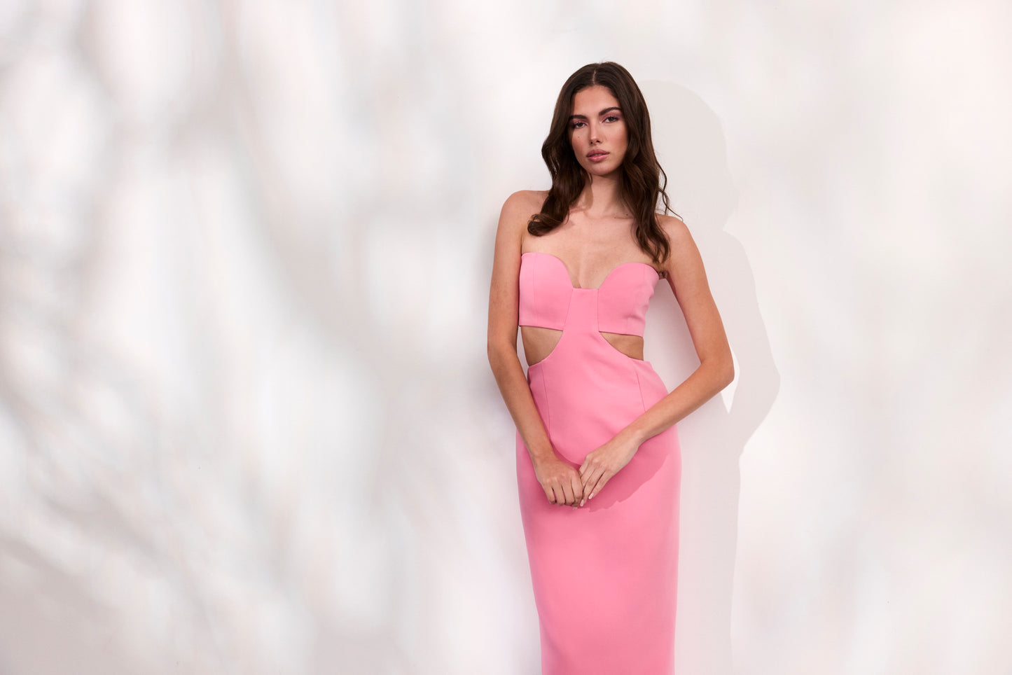 Rochie Paloma lunga din crep roz