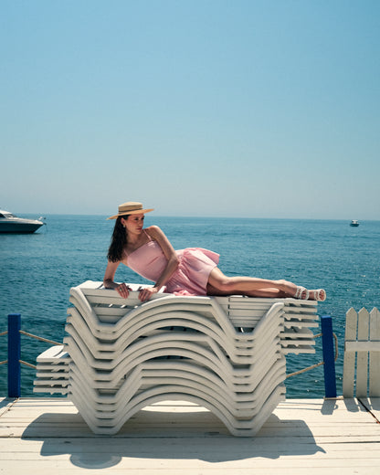 Rochie Mini Vola din in roz