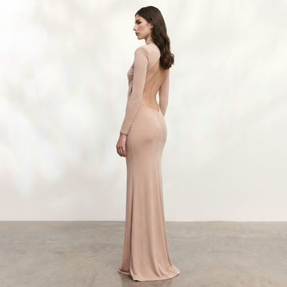 Rochie Daria Lunga Bej