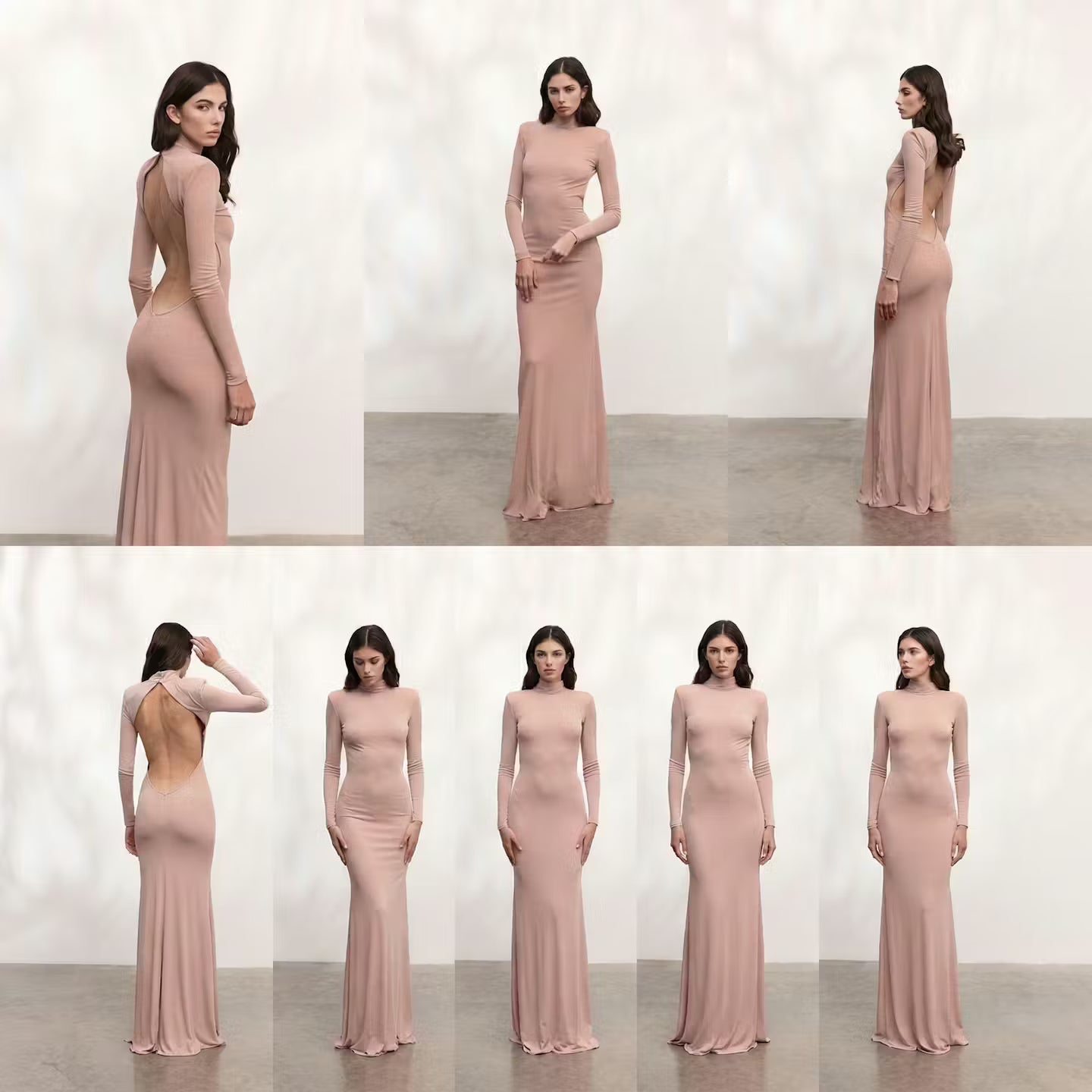 Rochie Daria Lunga Bej