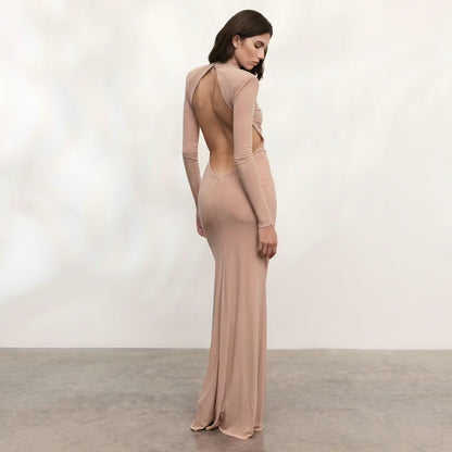 Rochie Daria Lunga Bej